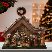 Kurt Adler 12-Inch Nativity Set with Stable and 10 Figures