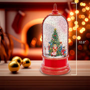 Kurt Adler 10.8-Inch Battery-Operated USB Lighted Musical Nutcracker Water Lantern