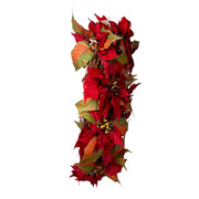 Kurt Adler 24-Inch Unlit Poinsettia Wreath