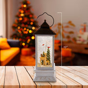 Kurt Adler 10-Inch Battery-Operated LED Deer and Tree Musical Table Piece with Motion