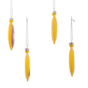 Kurt Adler 86MM Emoticon Disc Ornaments, 4-Piece Box Set