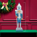 Kurt Adler 17-Inch Hollywood Turquoise/White Nutcracker