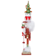 Kurt Adler 15-Inch Hollywood Red and Green Tree Hat Nutcracker