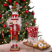 Kurt Adler 15-Inch Hollywood Red and Green Tree Hat Nutcracker