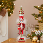 Kurt Adler 15-Inch Hollywood Red and Green Tree Hat Nutcracker