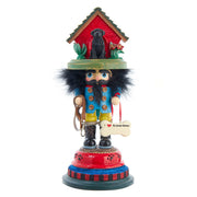 Kurt Adler 14-Inch Hollywood Dog House Hat Nutcracker
