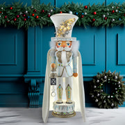 Kurt Adler 18-Inch Hollywood White Snowflake Soldier Battery-Operated LED Nutcracker