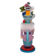 Kurt Adler 24-Inch Alice Teacup Party Hat Nutcracker