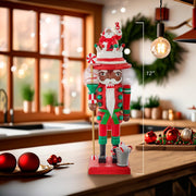 Kurt Adler 10-Inch Hollywood Black Nutcracker with Santa Hat