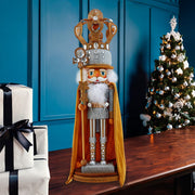 Kurt Adler 20-Inch Hollywood Nutcrackers Silver and Gold King Nutcracker