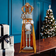 Kurt Adler 20-Inch Hollywood Nutcrackers Silver and Gold King Nutcracker