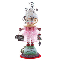 Kurt Adler 12-Inch Hollywood Nutcrackers Coffee Girl Nutcracker
