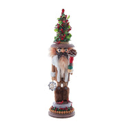 Kurt Adler 19-Inch Hollywood Nutcrackers Battery Operated LED Birch Berries Nutcracker