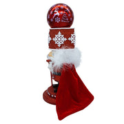 Kurt Adler 14.5-Inch Hollywood Nutcrackers Musical Red Soldier With Water Globe Nutcracker