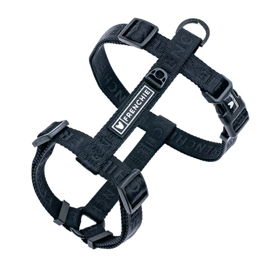 Frenchie Strap Harness - Solid Black
