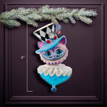 Kurt Adler 6-Inch Hollywood Hats Cheshire Cat Ornament