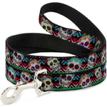 Dog Leash - Sugar Skulls Zarape Multi Color