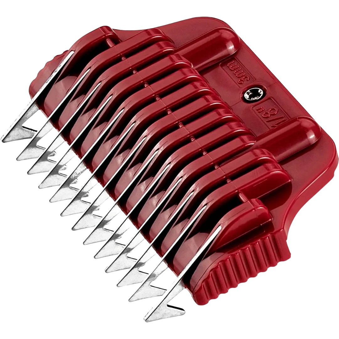 10 Wide Snap-on Combs with 4 Wide Blades in Carry Case by Heiniger