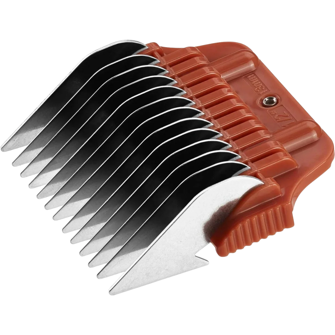 10 Wide Snap-on Combs with 4 Wide Blades in Carry Case by Heiniger