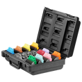 Load image into Gallery viewer, 10 Wide Snap-on Combs with 4 Wide Blades in Carry Case by Heiniger
