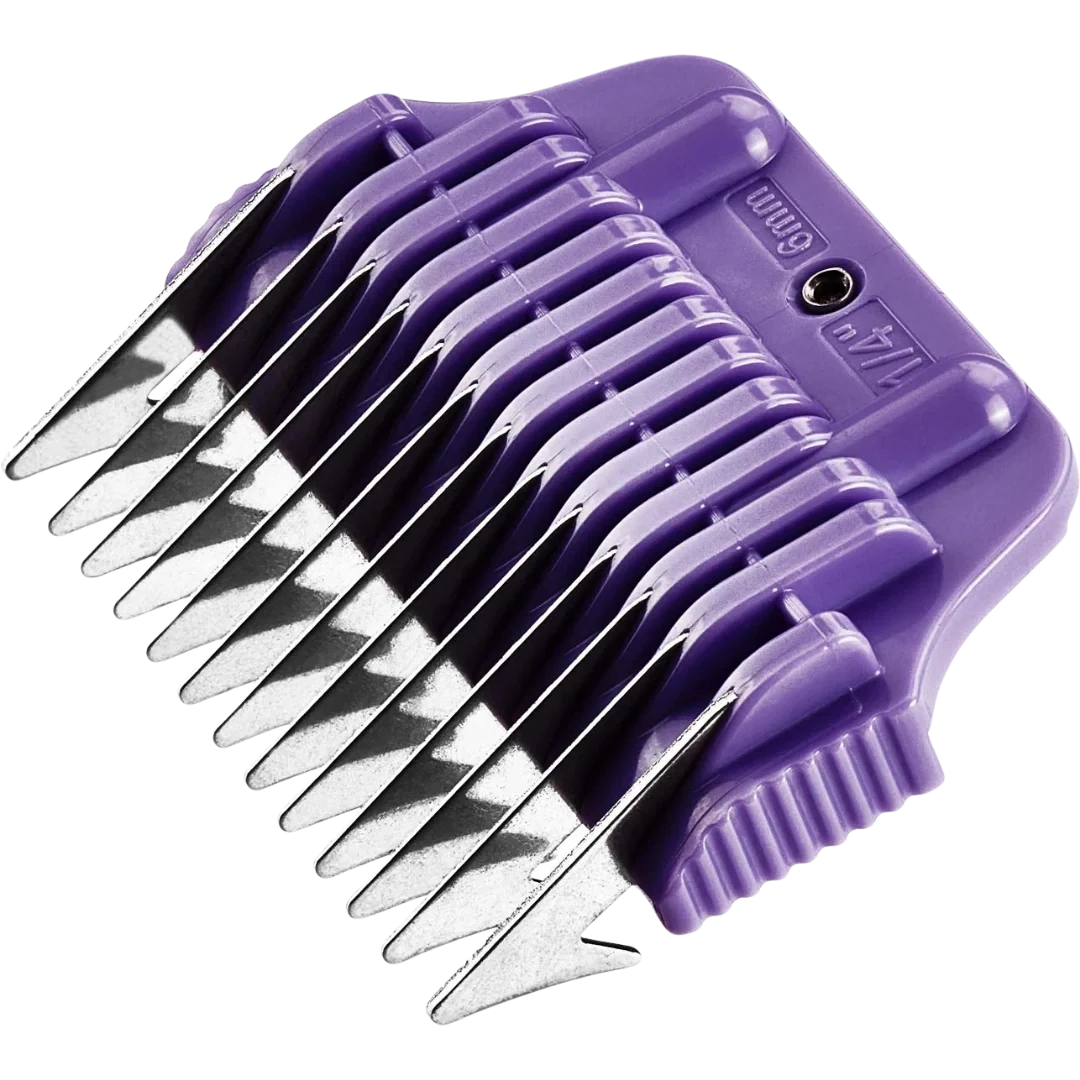 10 Wide Snap-on Combs with 4 Wide Blades in Carry Case by Heiniger