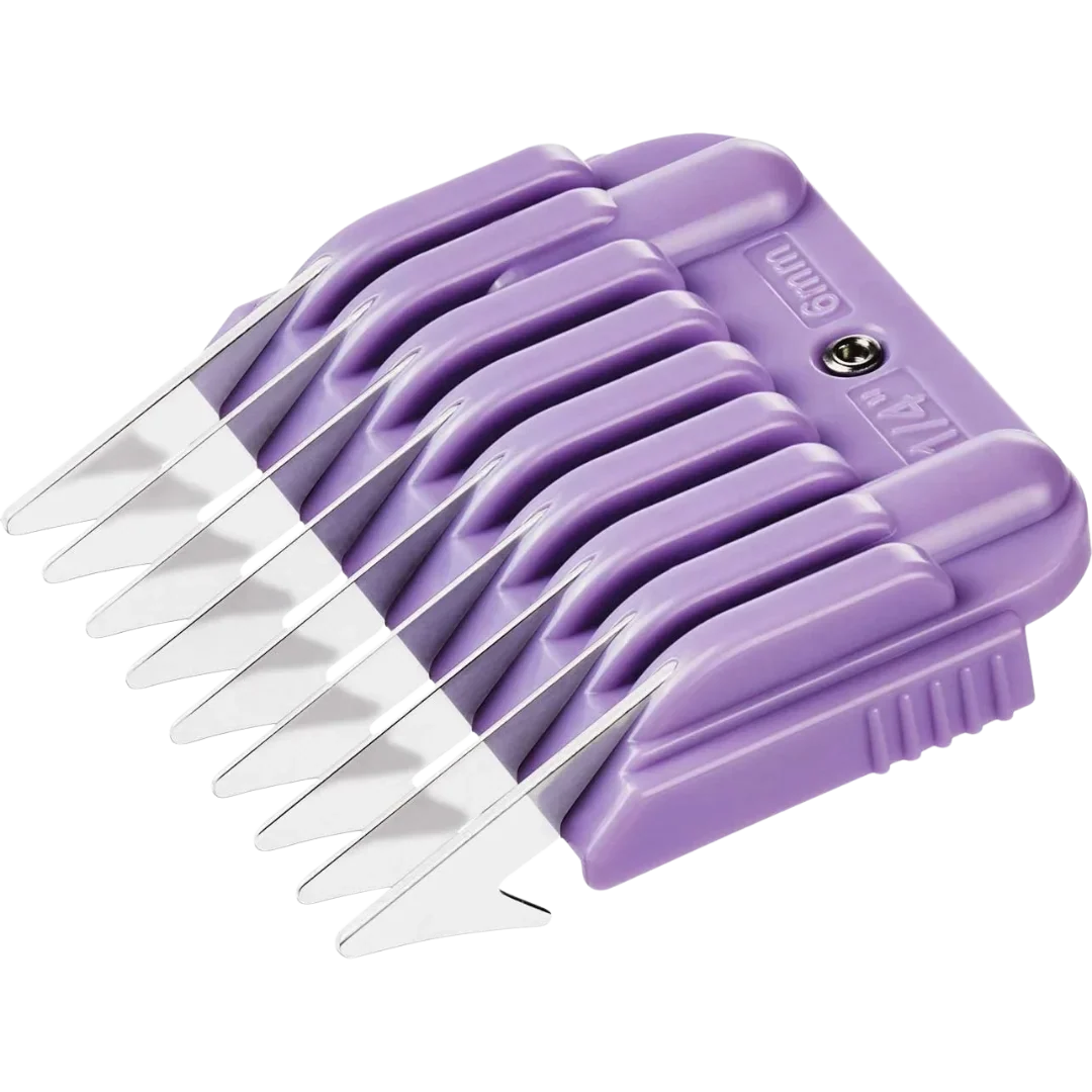 Pet 1/4" Snap-on Stainless Steel Comb 6mm by Heiniger