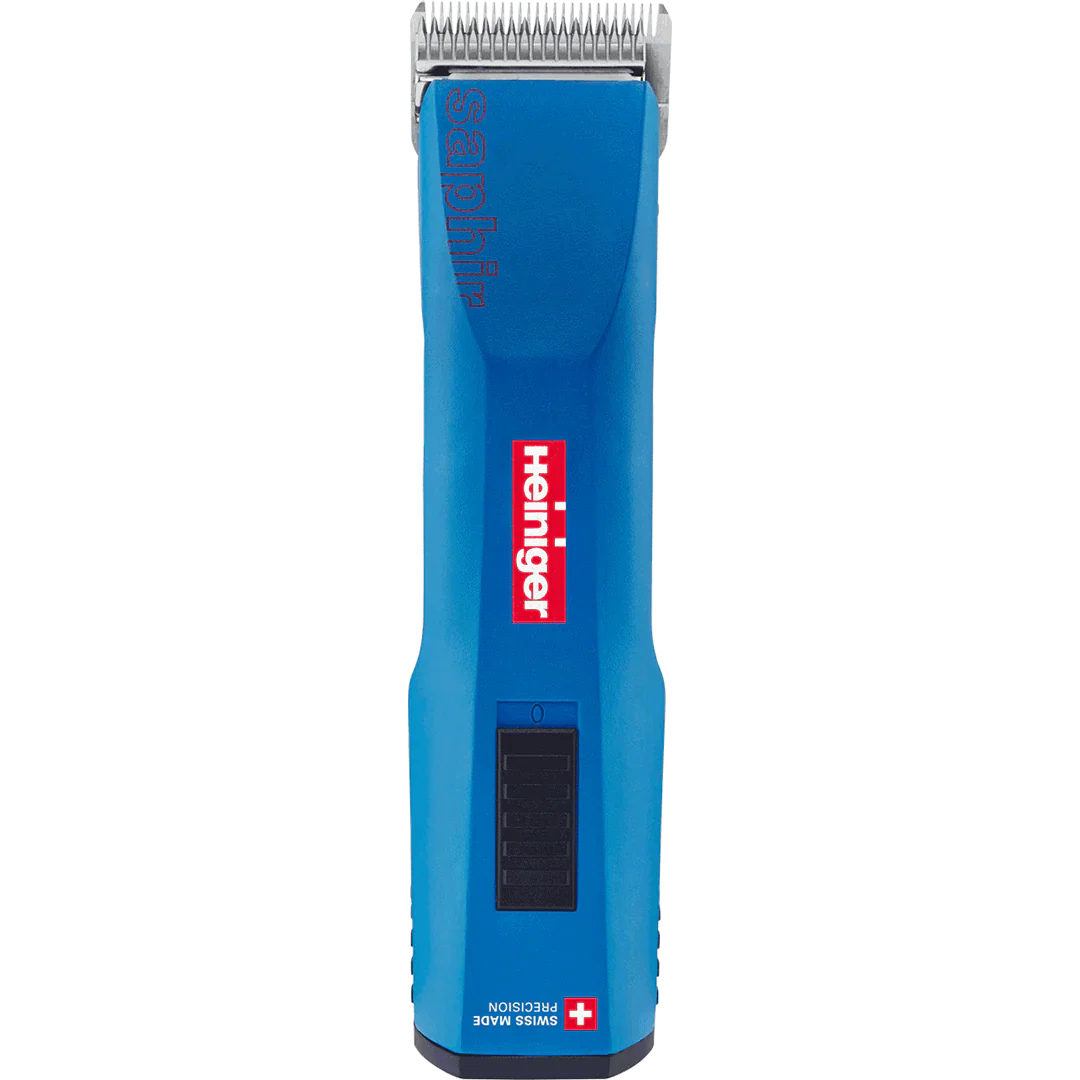 Blue Saphir Cordless Clipper Two Batteries with 2 Free Drives by Heiniger