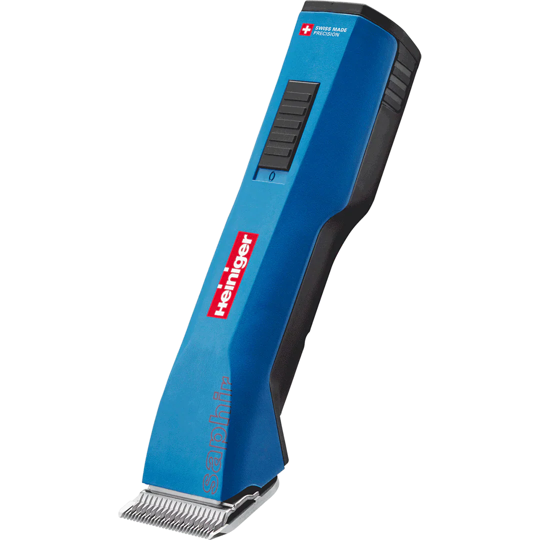 Blue Saphir Cordless Clipper One Battery with 2 Free Drives by Heiniger