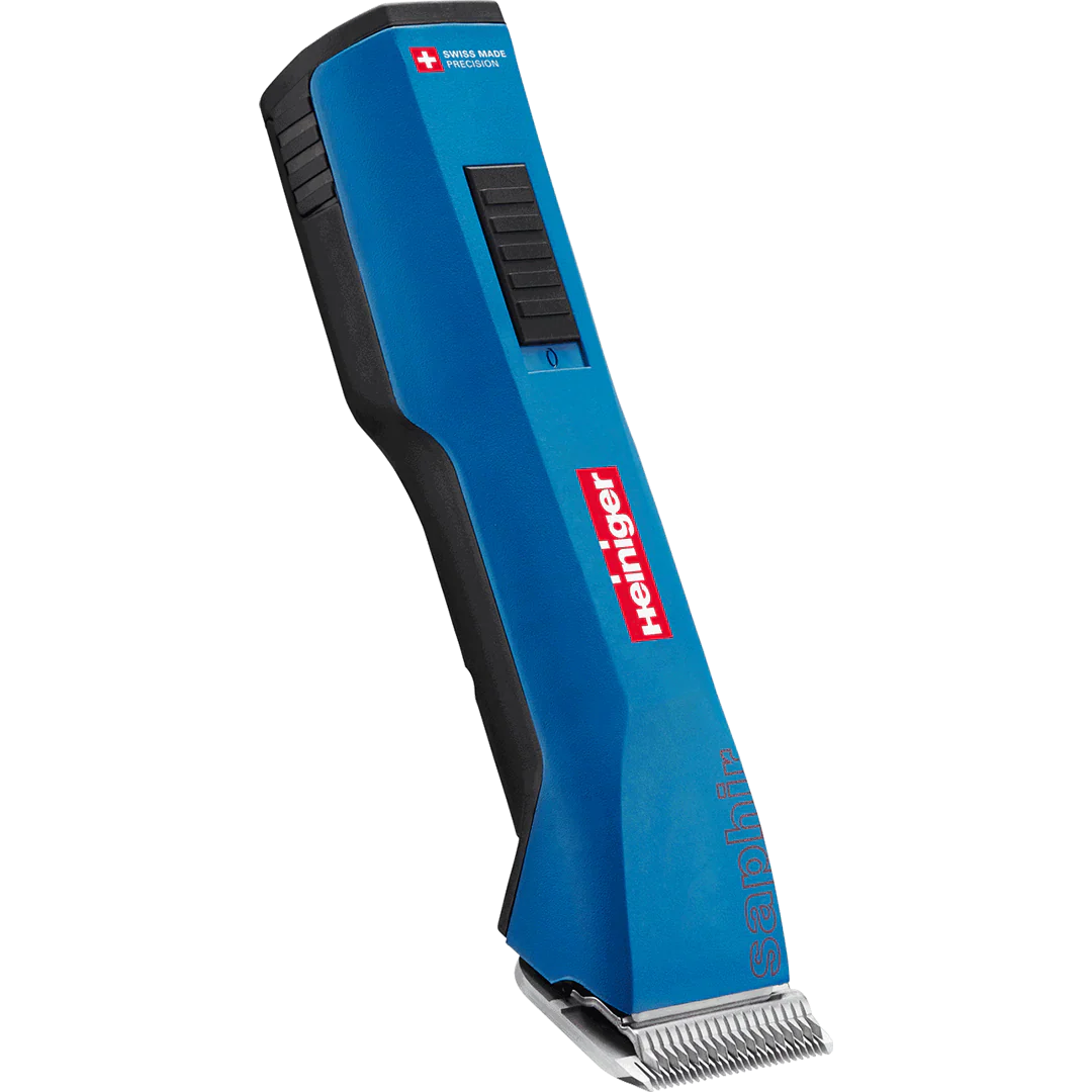 Blue Saphir Cordless Clipper One Battery with 2 Free Drives by Heiniger