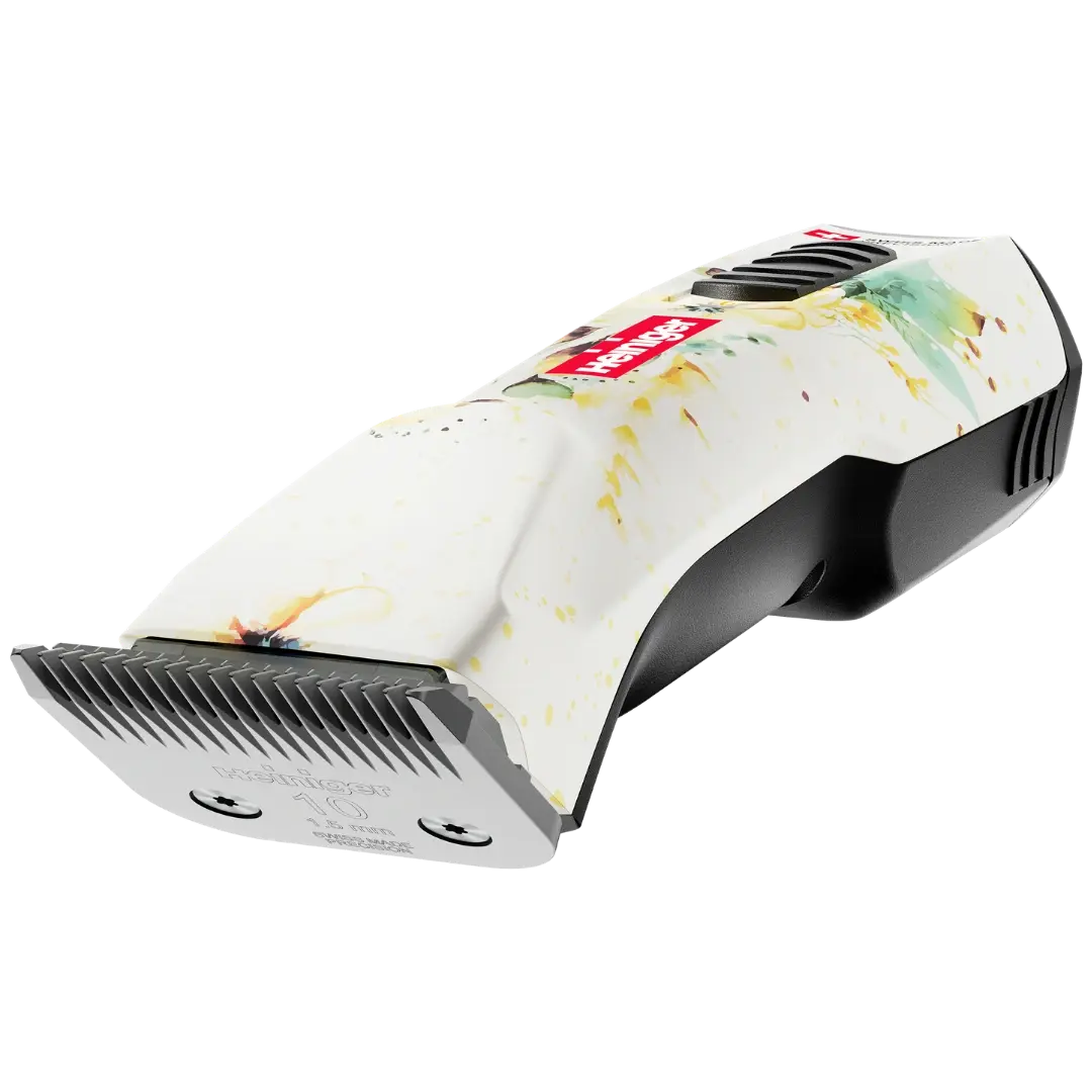 Pet Opal White Floral Cordless Clipper with One Battery by Heiniger