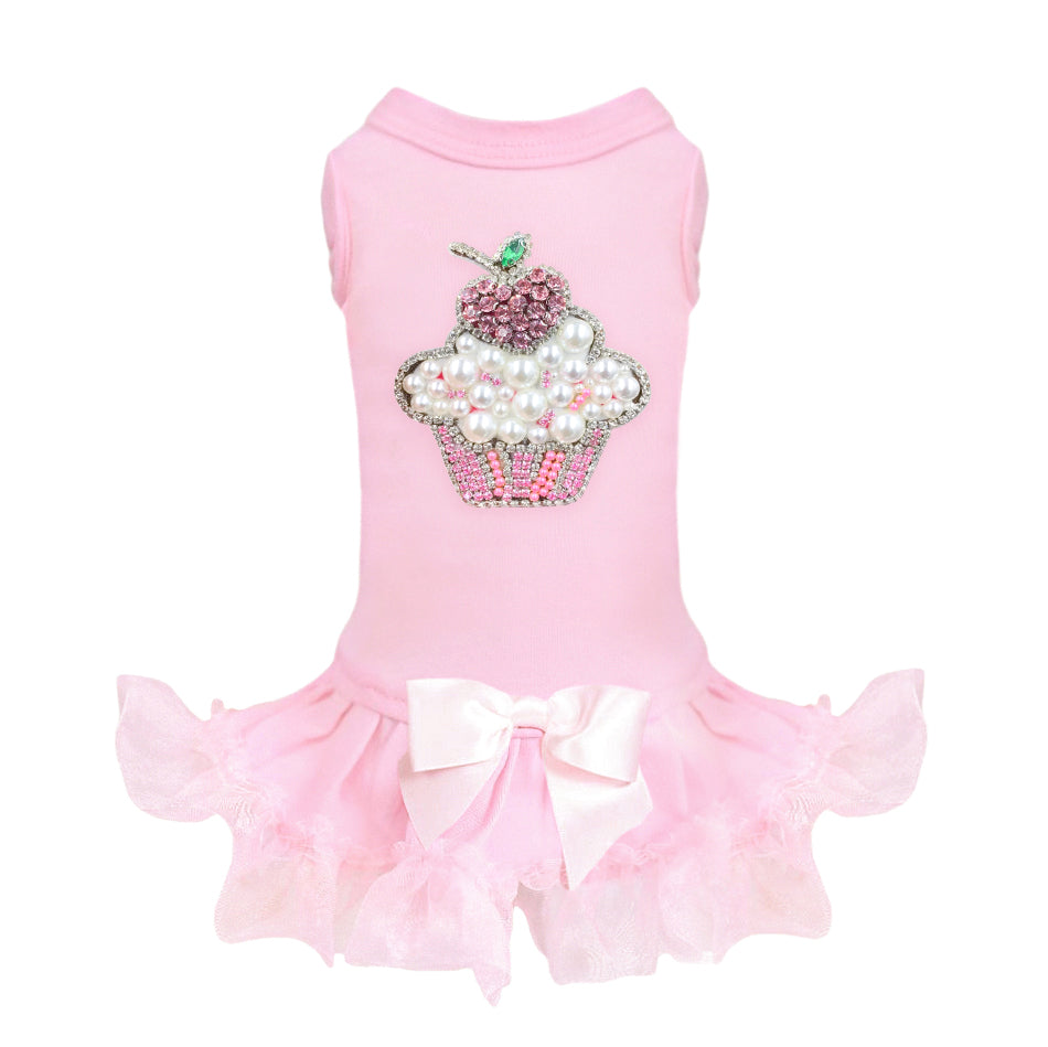 Lil' Miss Cupcake Dog Crystal Dress - Designer Dog Clothes from Southlake Paws