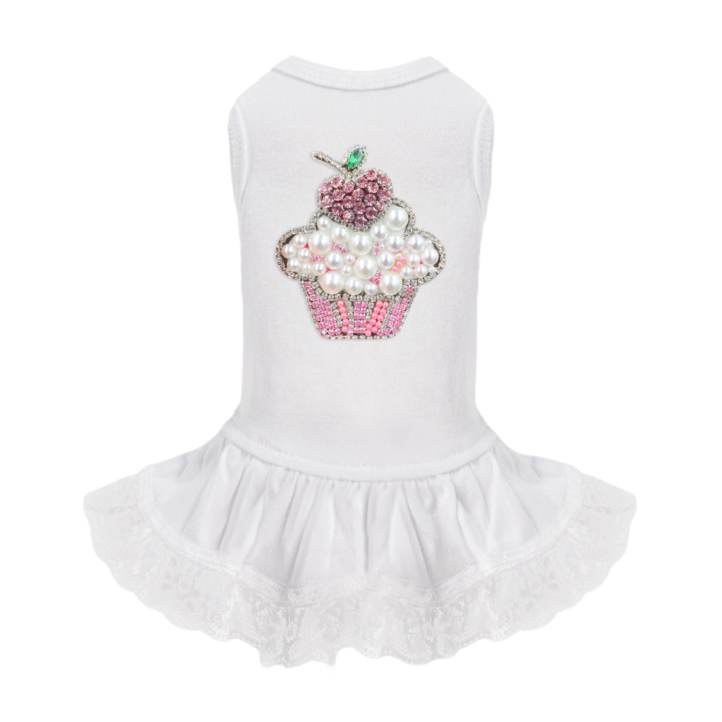 Lil' Miss Cupcake Dog Crystal Dress - Designer Dog Clothes from Southlake Paws