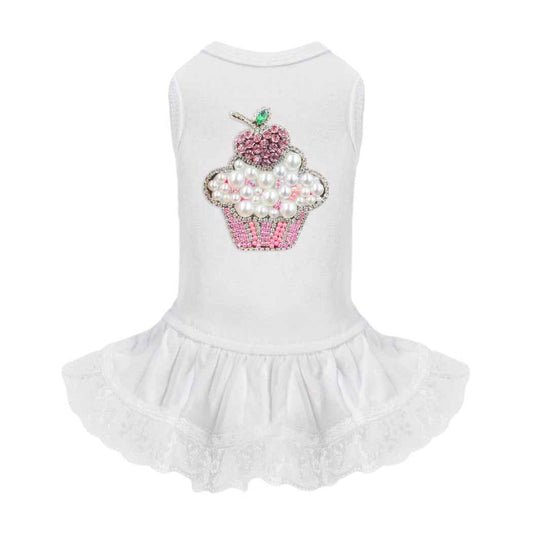 Hello Doggie Lil' Miss Cupcake Dog Crystal Dress