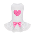 Load image into Gallery viewer, Lacey Puff Heart Dog Dress

