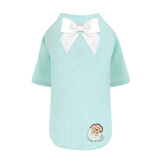 Hello Doggie Teacup Dog Sweater Satin Handmade Sweaters