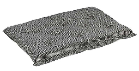Bowsers Herringbone Tufted Dog Crate Cushion - Washable Pet Bed