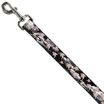 Dog Leash - Flying Pigs Black/White/Pink