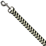 Dog Leash - Rhombus Split White/Black