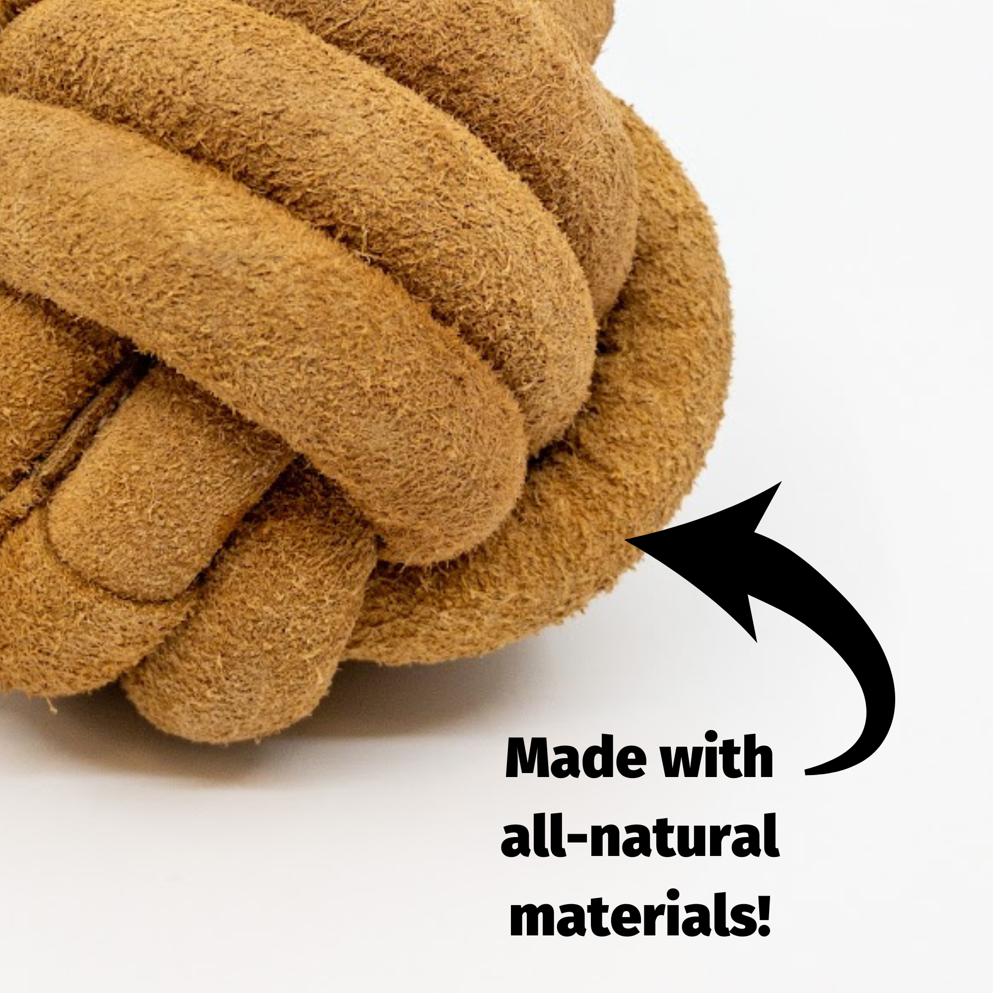 Huggle-Hide® Natural Leather Ball Dog Toy, 2 Pack - image 8