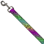 Dog Leash - Animal Skins Rainbow/Black