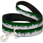 Dog Leash - Colorado Mountains Green/Grays