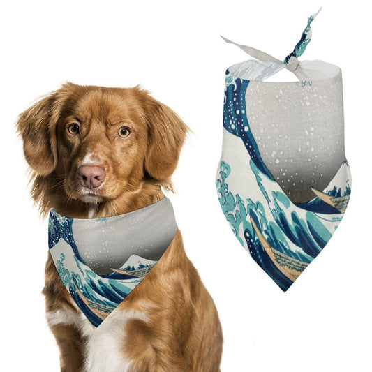 Hokusai Great Wave Off Kanagawa Pet Scarf