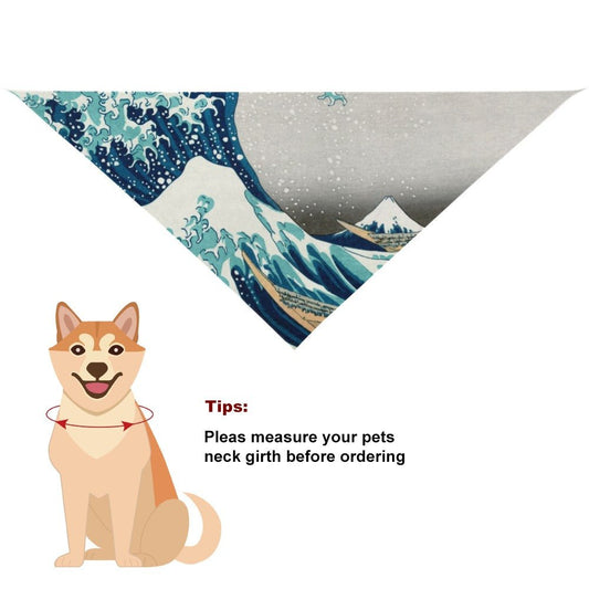 Hokusai Great Wave Off Kanagawa Pet Scarf