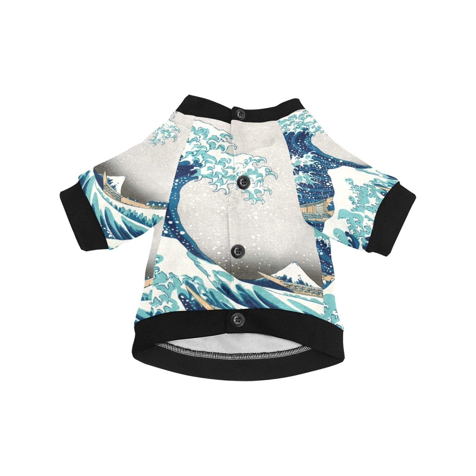 Hokusai Great Wave Off Kanagawa Round Neck Shirt