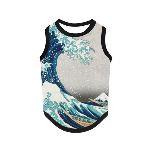 Hokusai Great Wave Off Kanagawa Tank Top luxury pet product from Southlake Paws