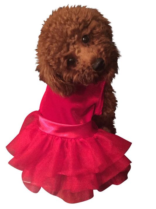 Holiday Party Girl Tutu, Red Velvet