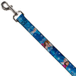 Dog Leash - Anna & Elsa Poses/Castle & Mountains Blues