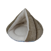 Kitty Kasa Hut Cat Bed Heathered Brown