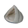Load image into Gallery viewer, Kitty Kasa Hut Cat Bed Heathered Teal Grey

