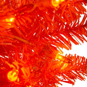 Kurt Adler 6 Foot Pre-Lit Orange Slim Tree